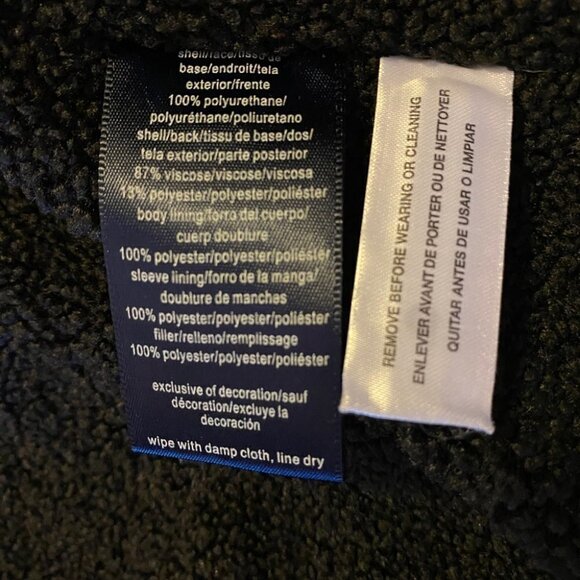 Tommy Hilfiger Faux Leather Jacket  with Sherpa Lining Ladies XS - Picture 14 of 16